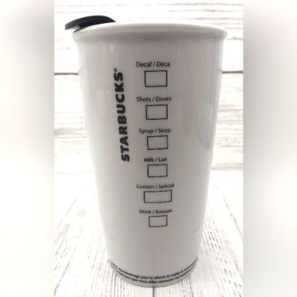 Starbucks Ceramic Coffee Tea Tumbler Cup - Picture 3 of 10